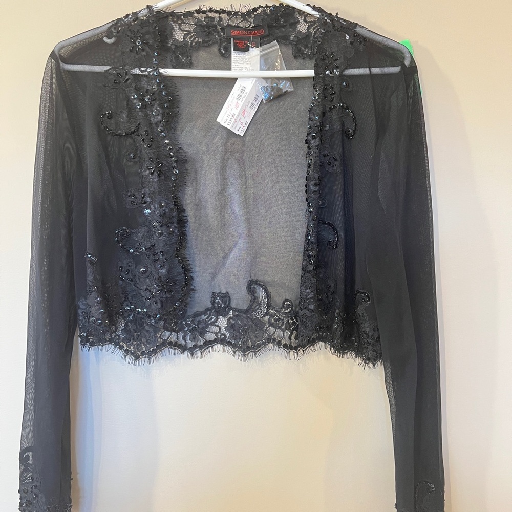 Simon Chang Black Lace Bolero
